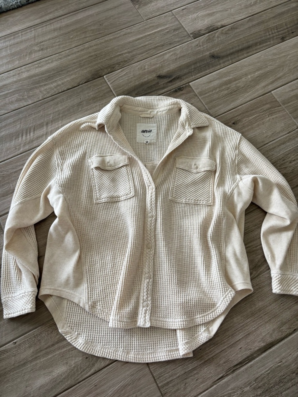 aerie offline button down